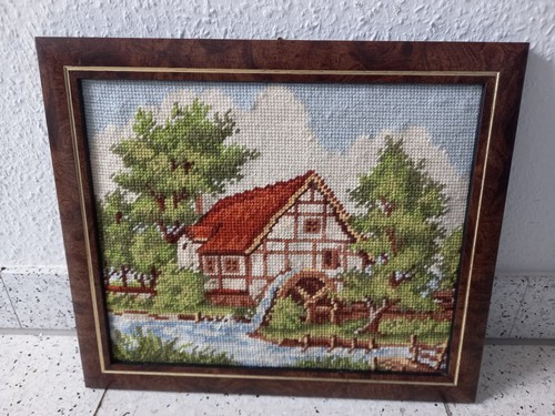 Gobelin stickbild haus - gobelin, am