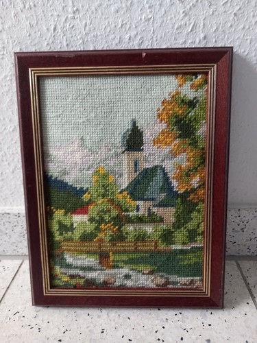 Gobelin stickbild kirche - stickbild,