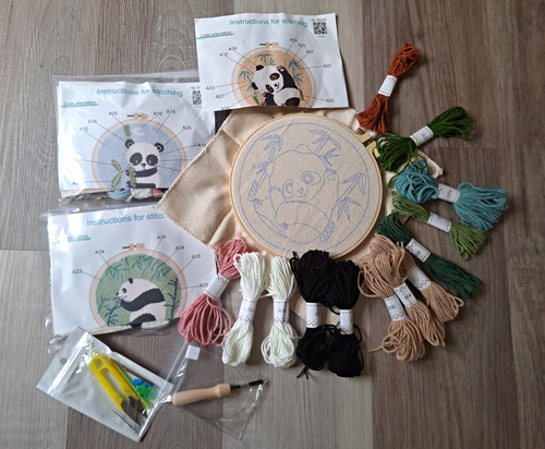Stickset panda stickbilder - stickset,