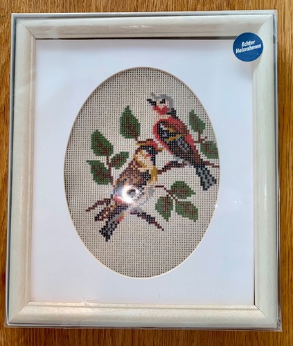 Stickbild gobelin holzrahmen - gobelin,