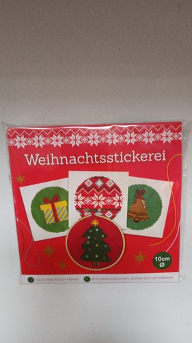 Weihnachtsstickerei mit - (,