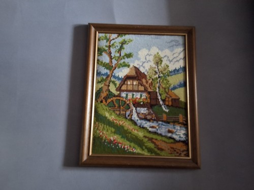 Wandbild goebelin stickbild - wandbild,