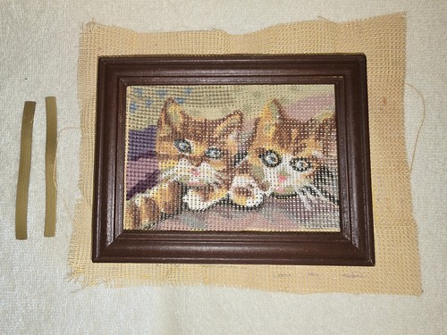 Stickbild katze mit - katze,,