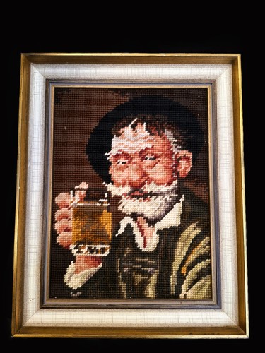 Gobelin stickbild alter mann - gobelin,