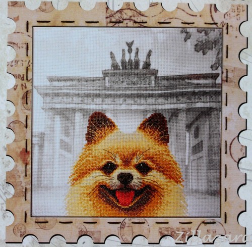 Hund kreuzstich stick packung - hund,