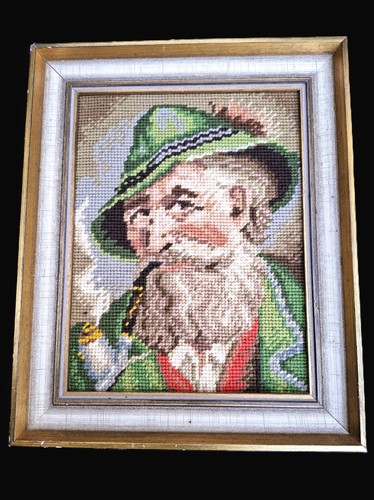 Gobelin stickbild alter mann - stickbild, "alter